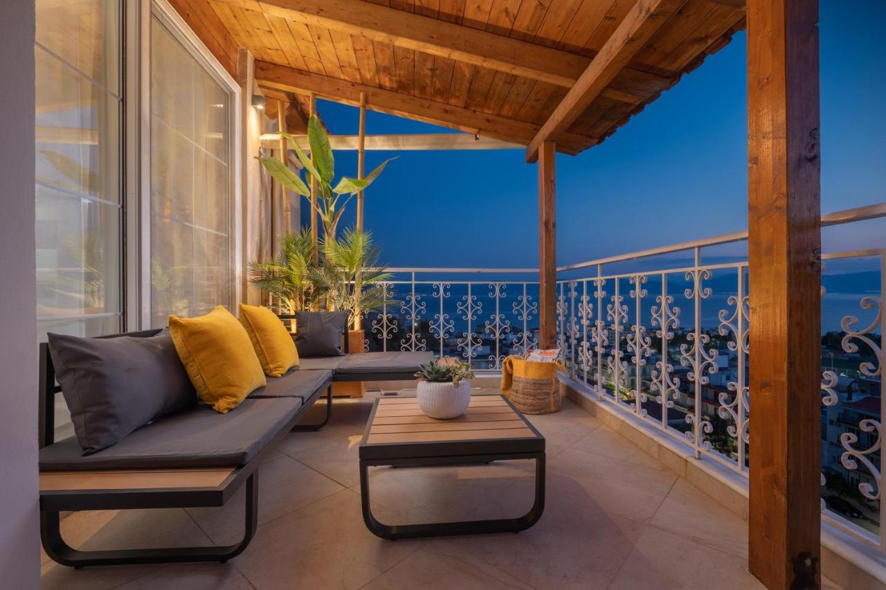 Panoramic View!Penthouse 120Qm Of Sea & Mountain Loutra Edipsou (Evia) Exterior foto