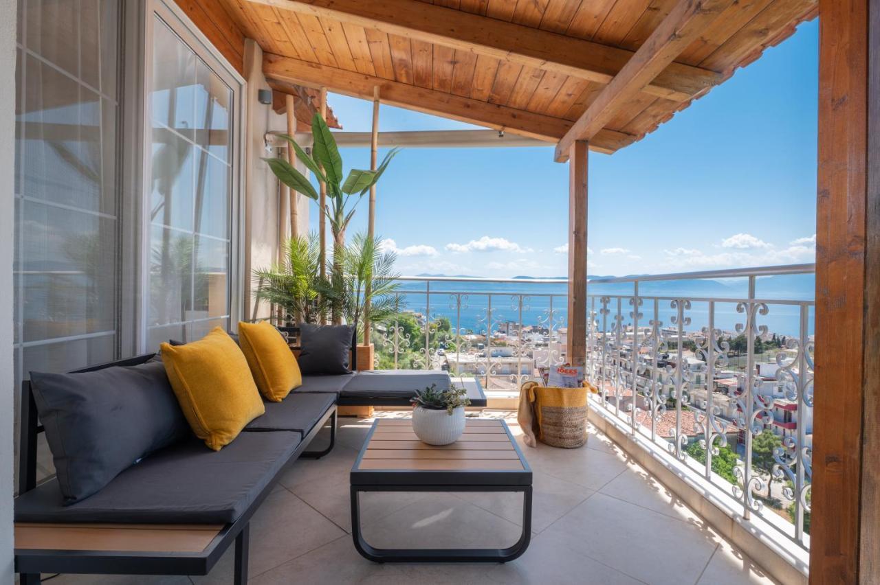 Panoramic View!Penthouse 120Qm Of Sea & Mountain Loutra Edipsou (Evia) Exterior foto